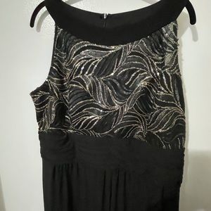 Cleo Black Sequin Detail Jumpsuit Size 18